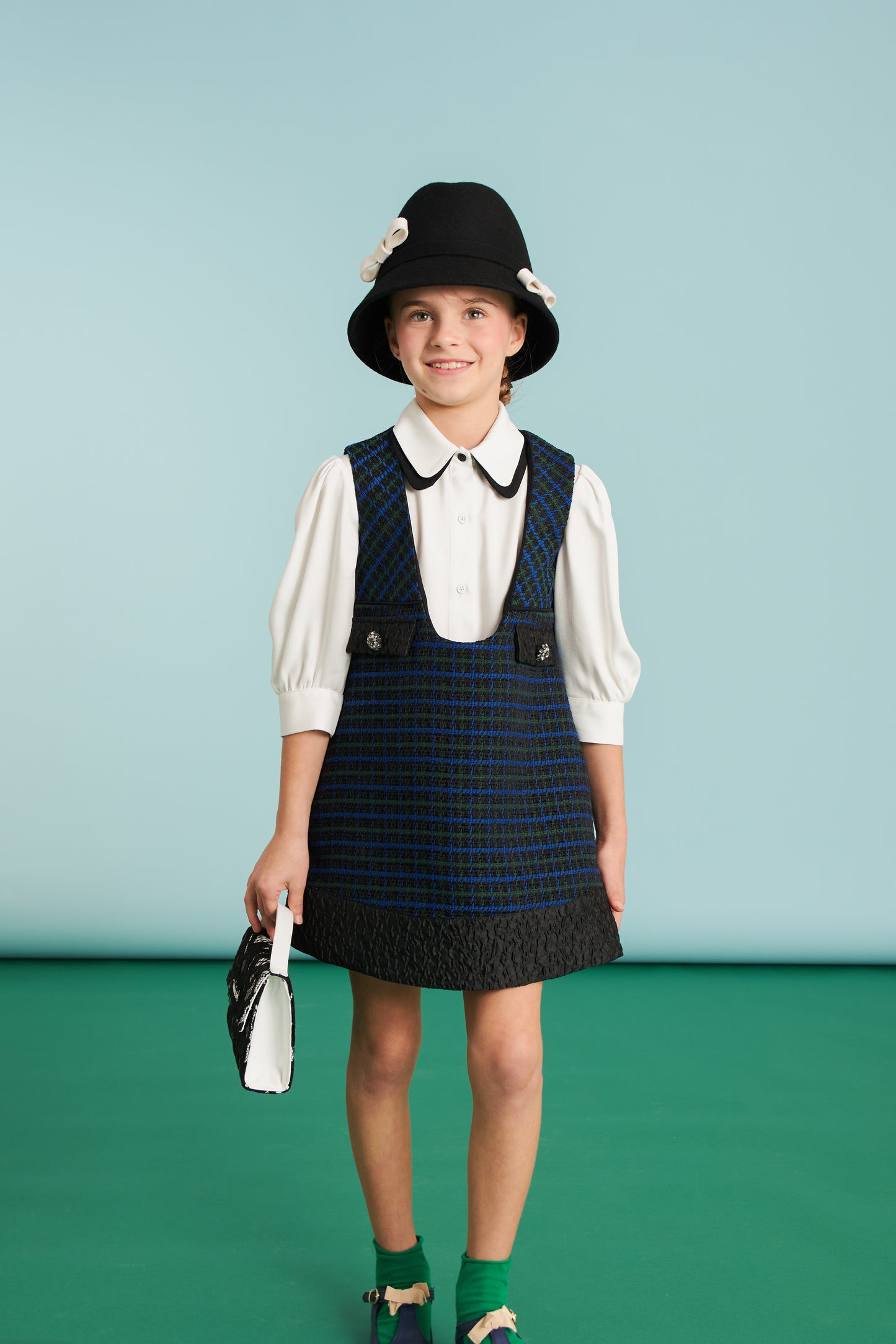 Camicia con colletto bicolore