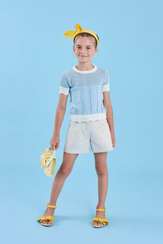 Maglia in cotone lurex