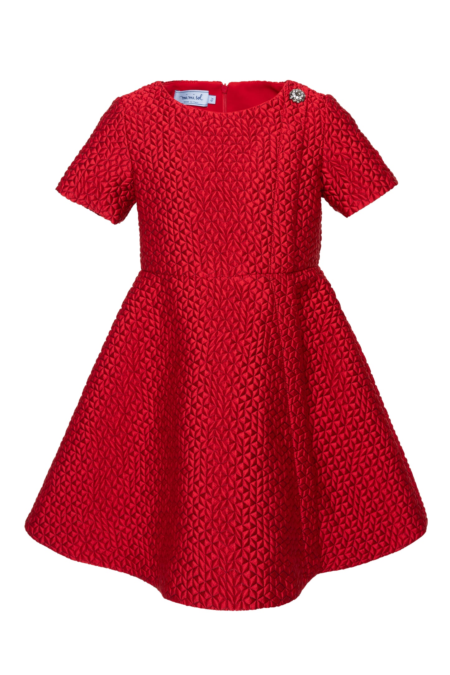 Abito in tessuto jacquard 3D