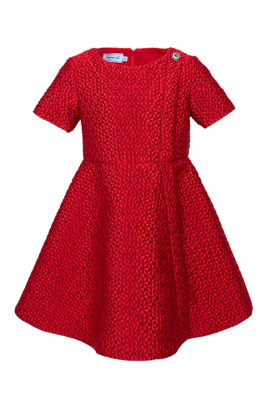 Abito in tessuto jacquard 3D