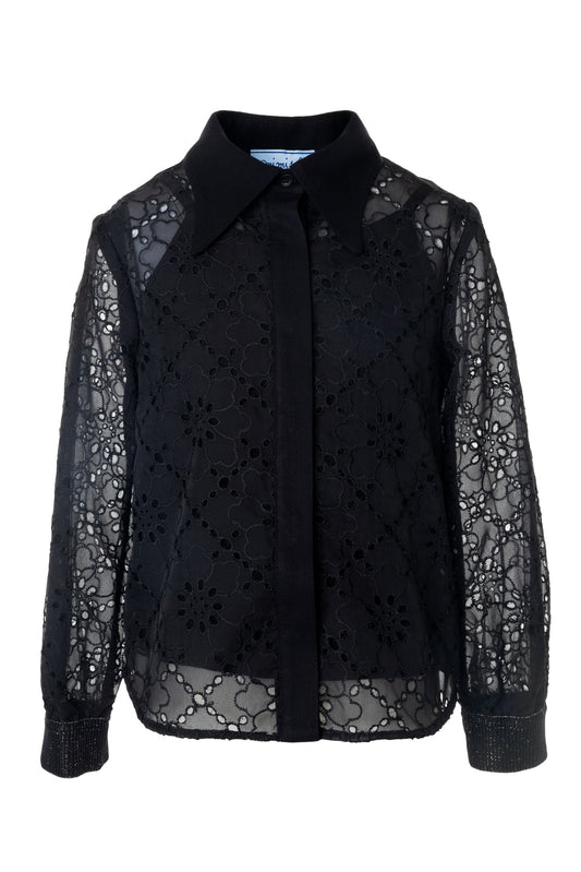 Camicia in chiffon con canotta