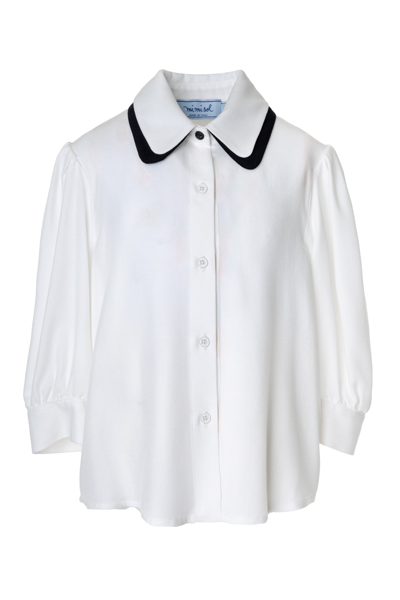 Camicia con colletto bicolore