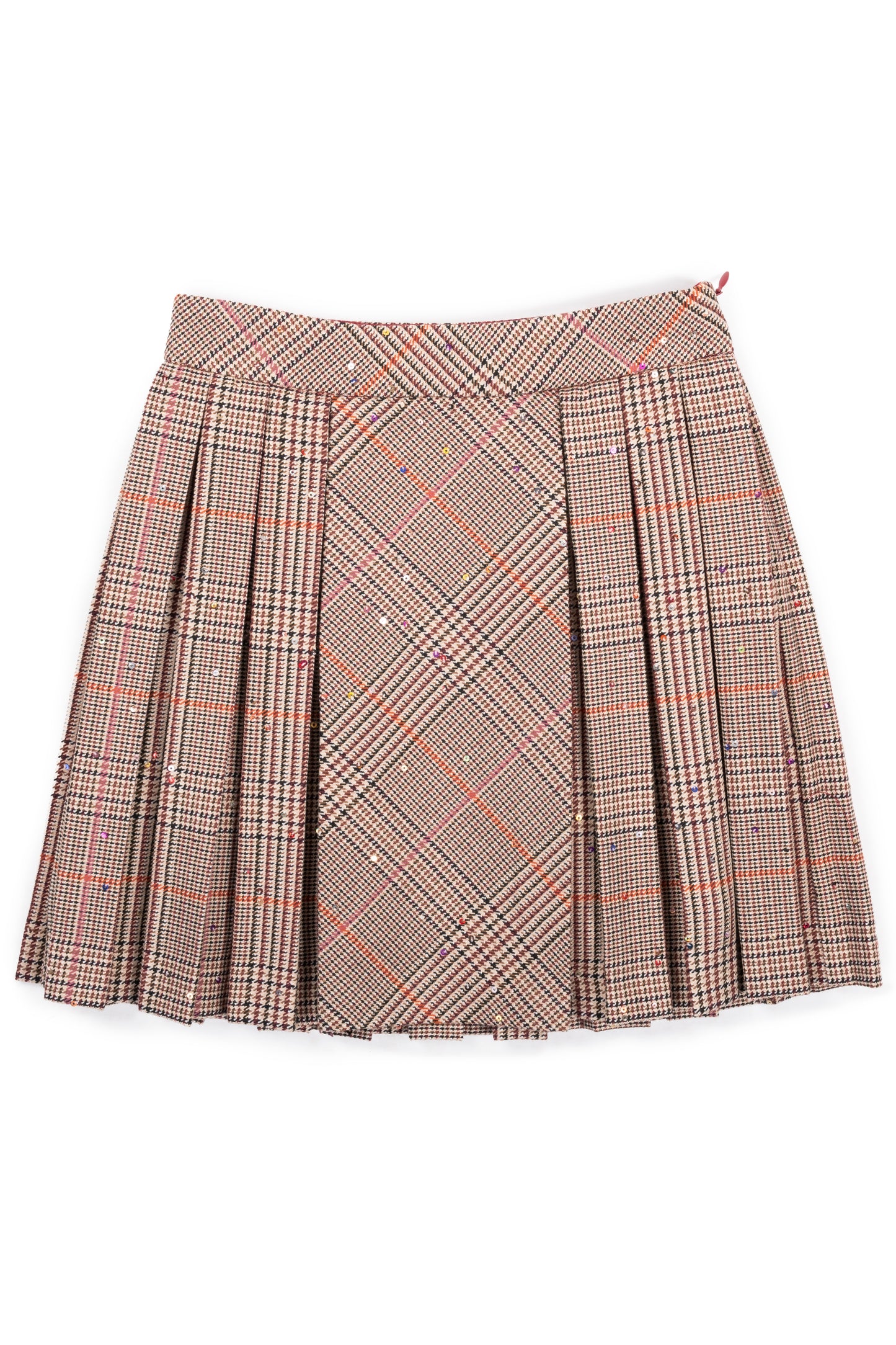 Gonna midi plissata in Principe di Galles