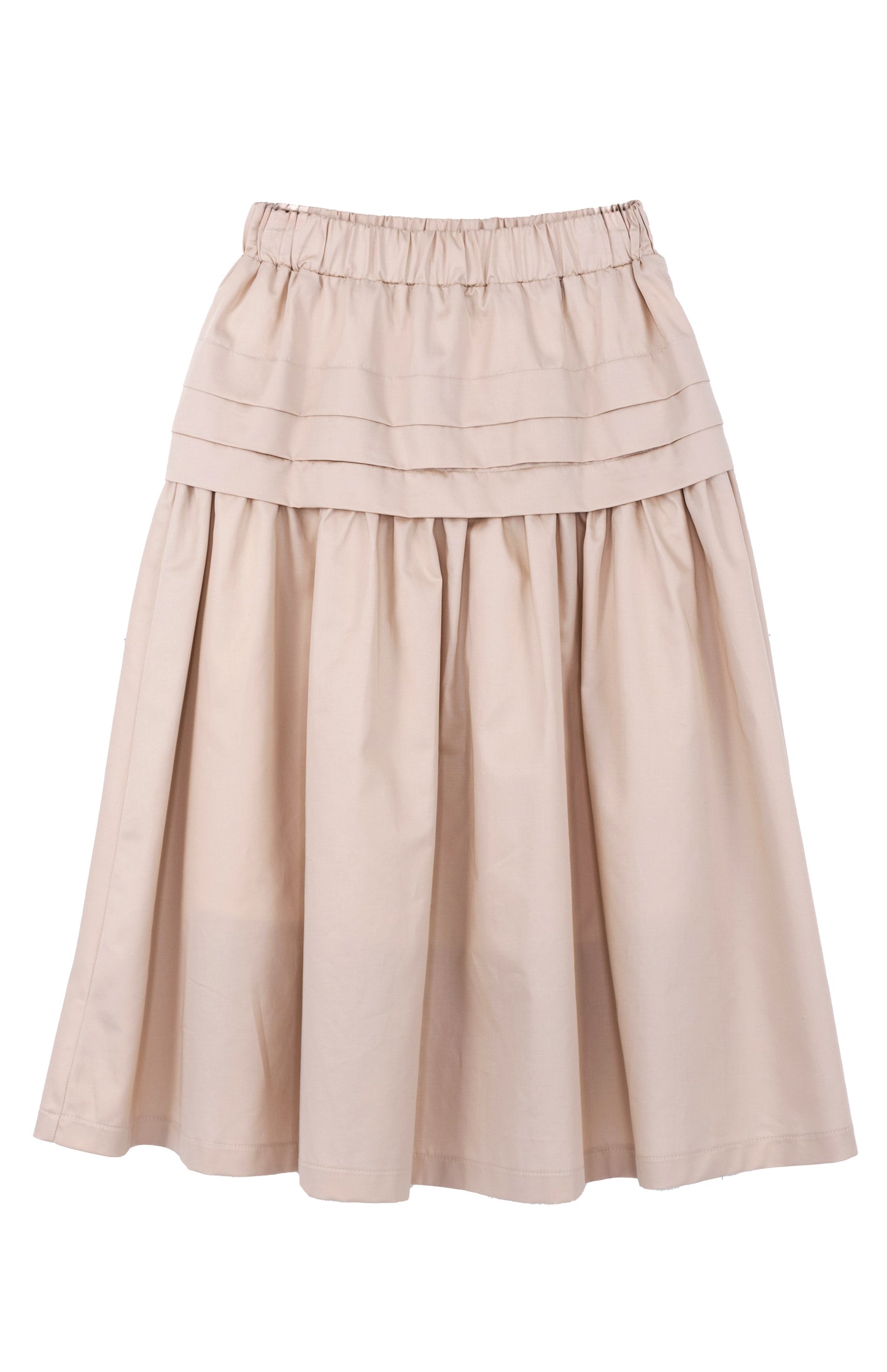 Gonnellone in cotone con baschina