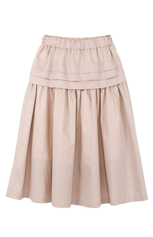 Gonnellone in cotone con baschina